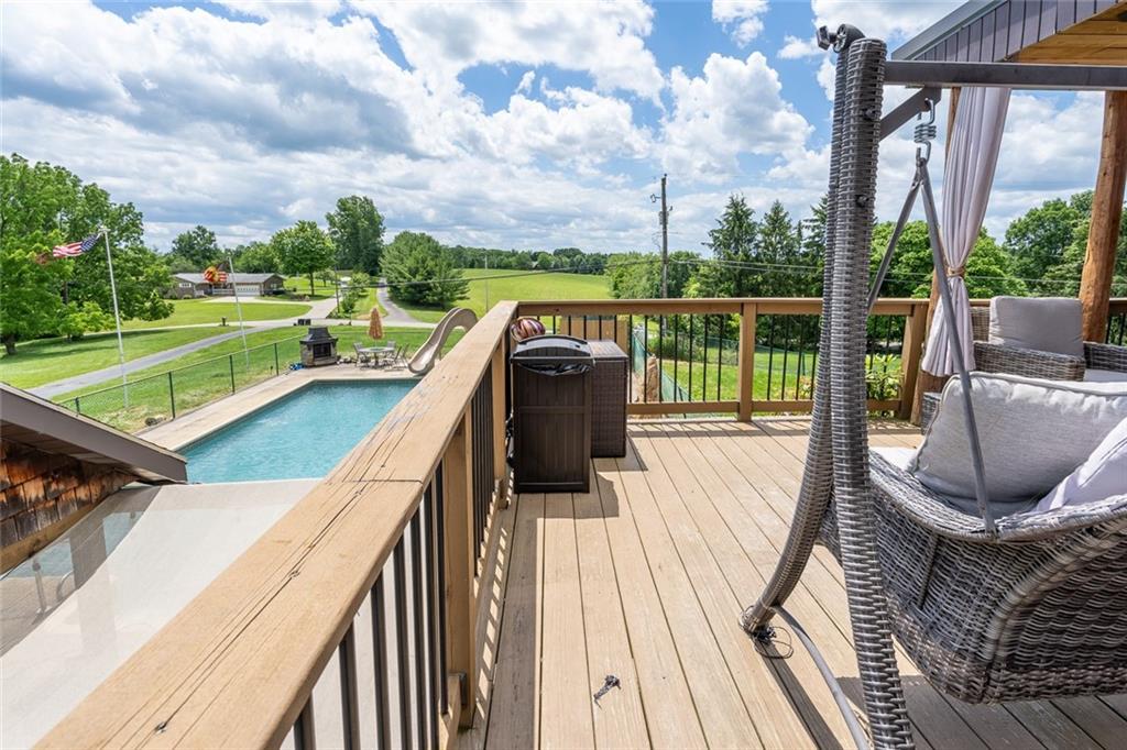 181 Hamtom Road Eighty Four, PA 15330 - Photo 31 of 42 a view of a balcony with two chairs and a table