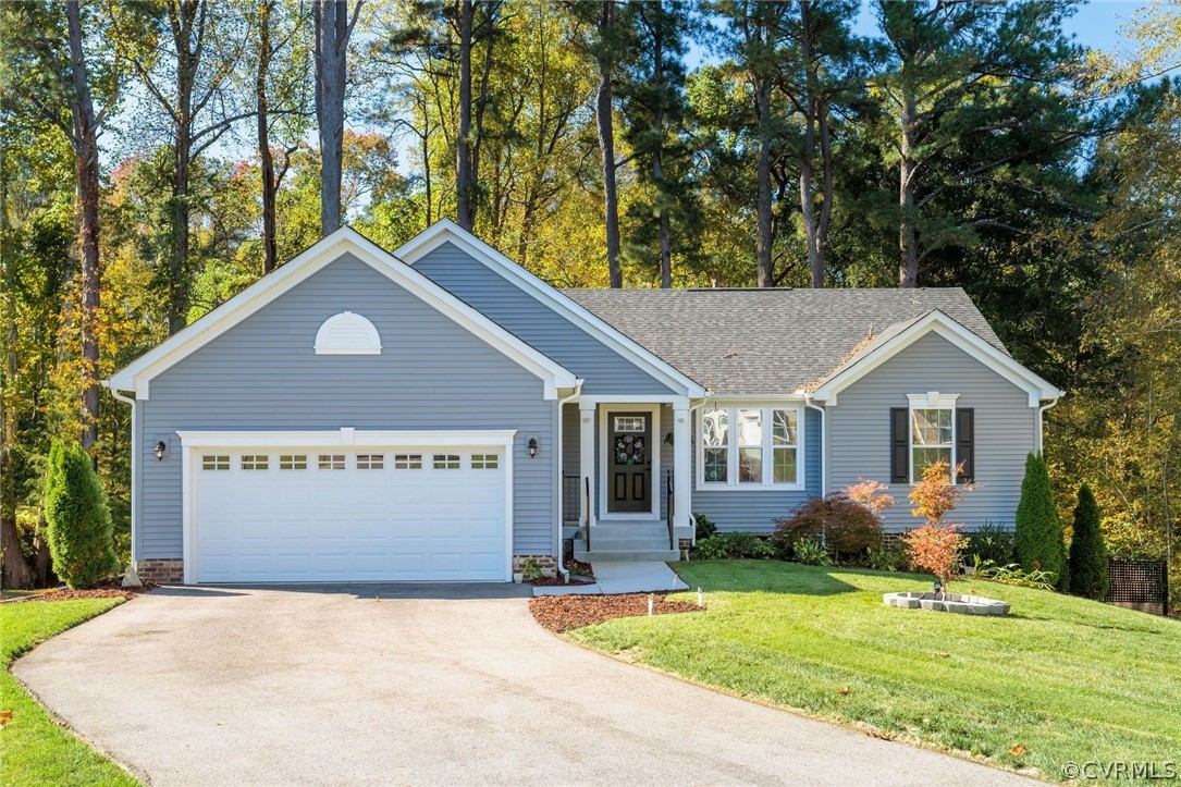 a house with trees in the background