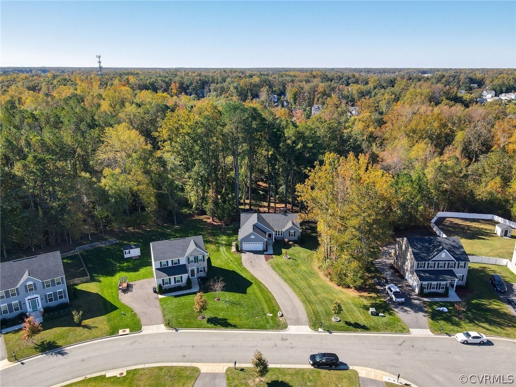 10331 Sandy Ridge Drive Chesterfield, VA 23832 - Photo 37 of 39 an aerial view of a house with a swimming pool
