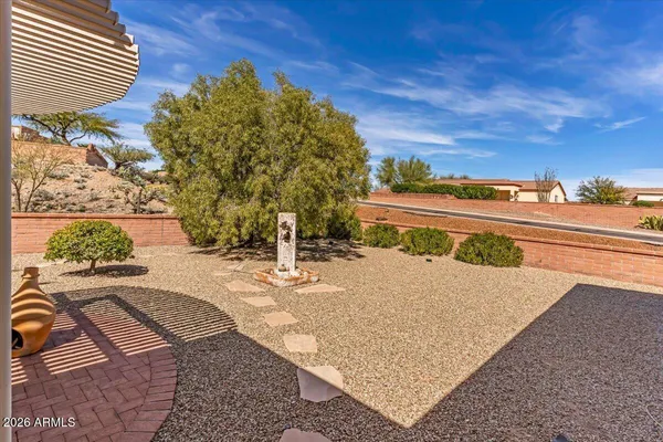 a view of a town with a lake view
