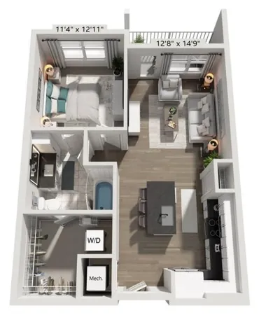 a black and white photo of a living room