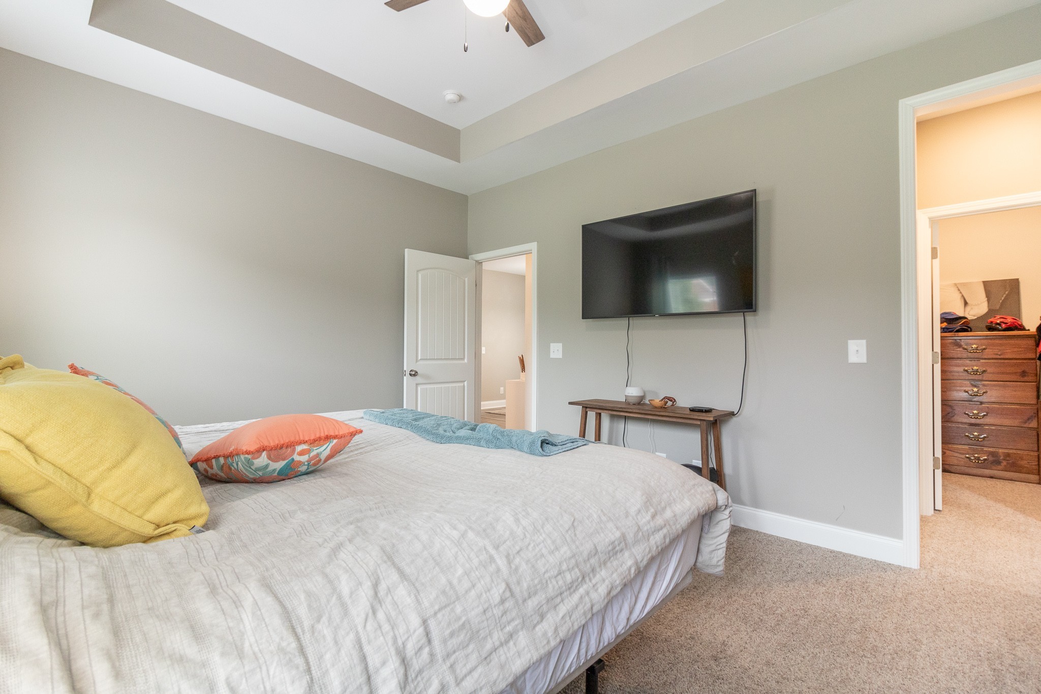 167 Fieldstone Lane Springfield, TN 37172 - Photo 22 of 36 a bedroom with a bed and a flat screen tv