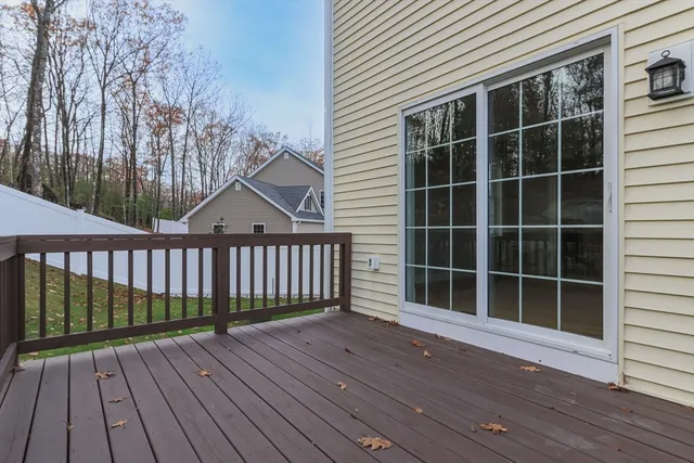 a view of wooden deck