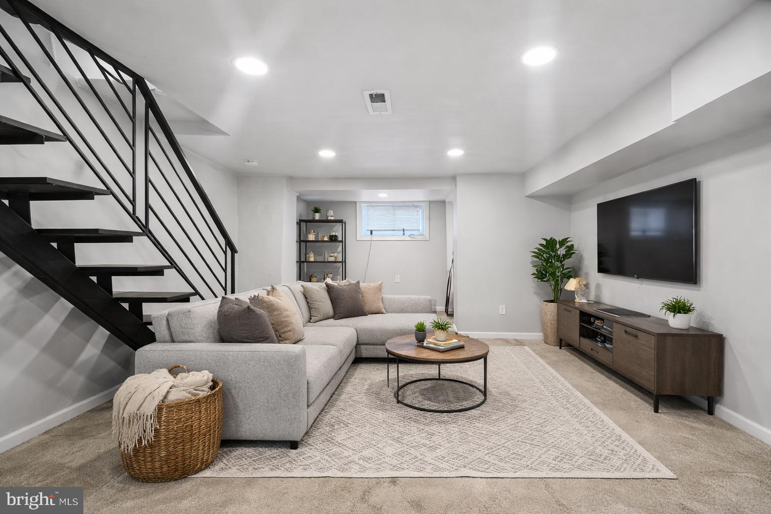1607 South 28th Street Philadelphia, PA 19145 - Photo 5 of 11 Modern basement retreat with style.