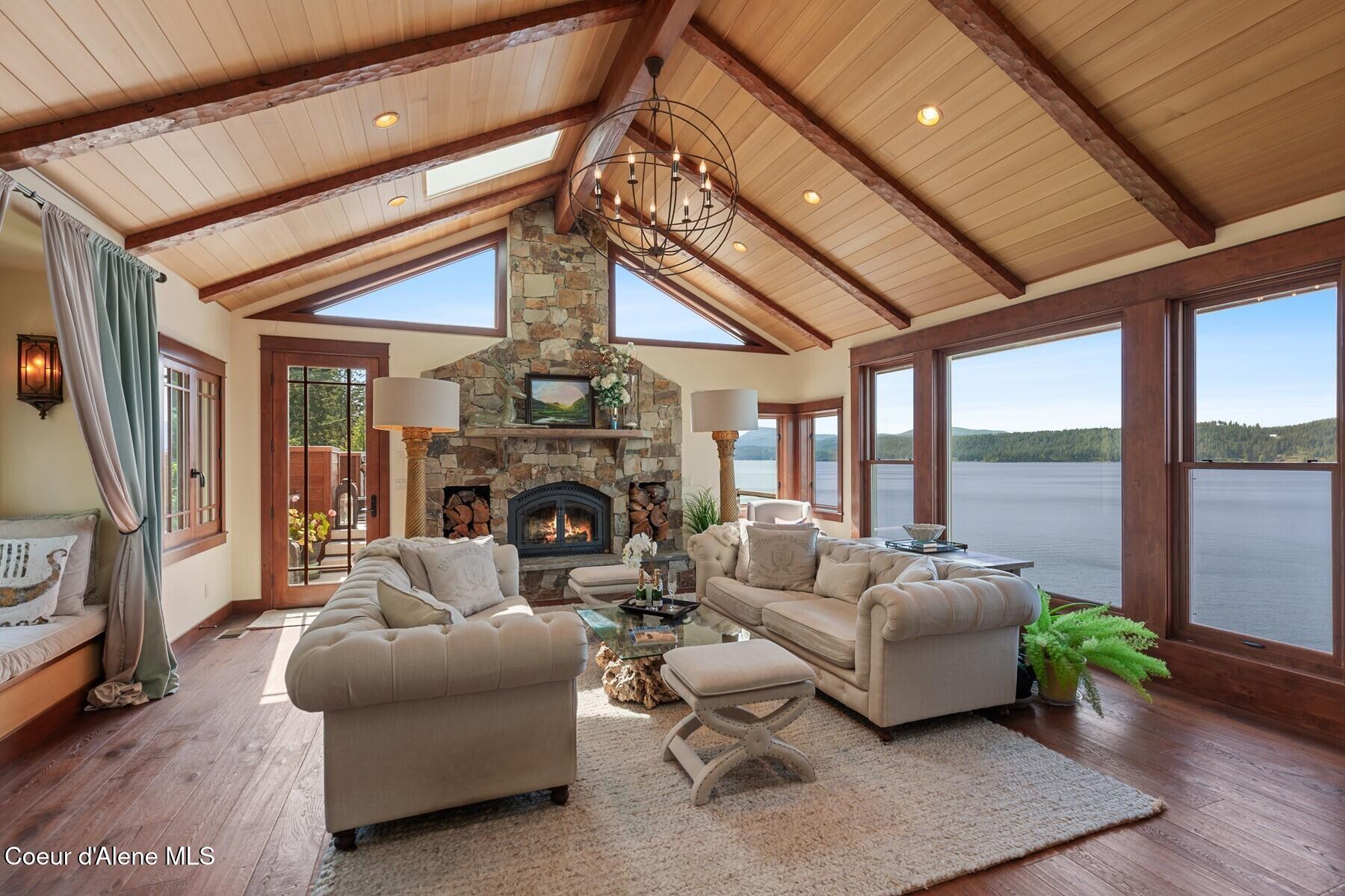 865 East Pine Ridge Drive Harrison, ID 83833 - Photo 5 of 76 Relaxing Great Room Main level