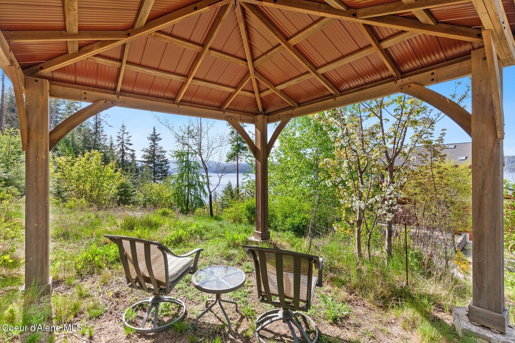 865 East Pine Ridge Drive Harrison, ID 83833 - Photo 58 of 76 Gazebo off the landscaping