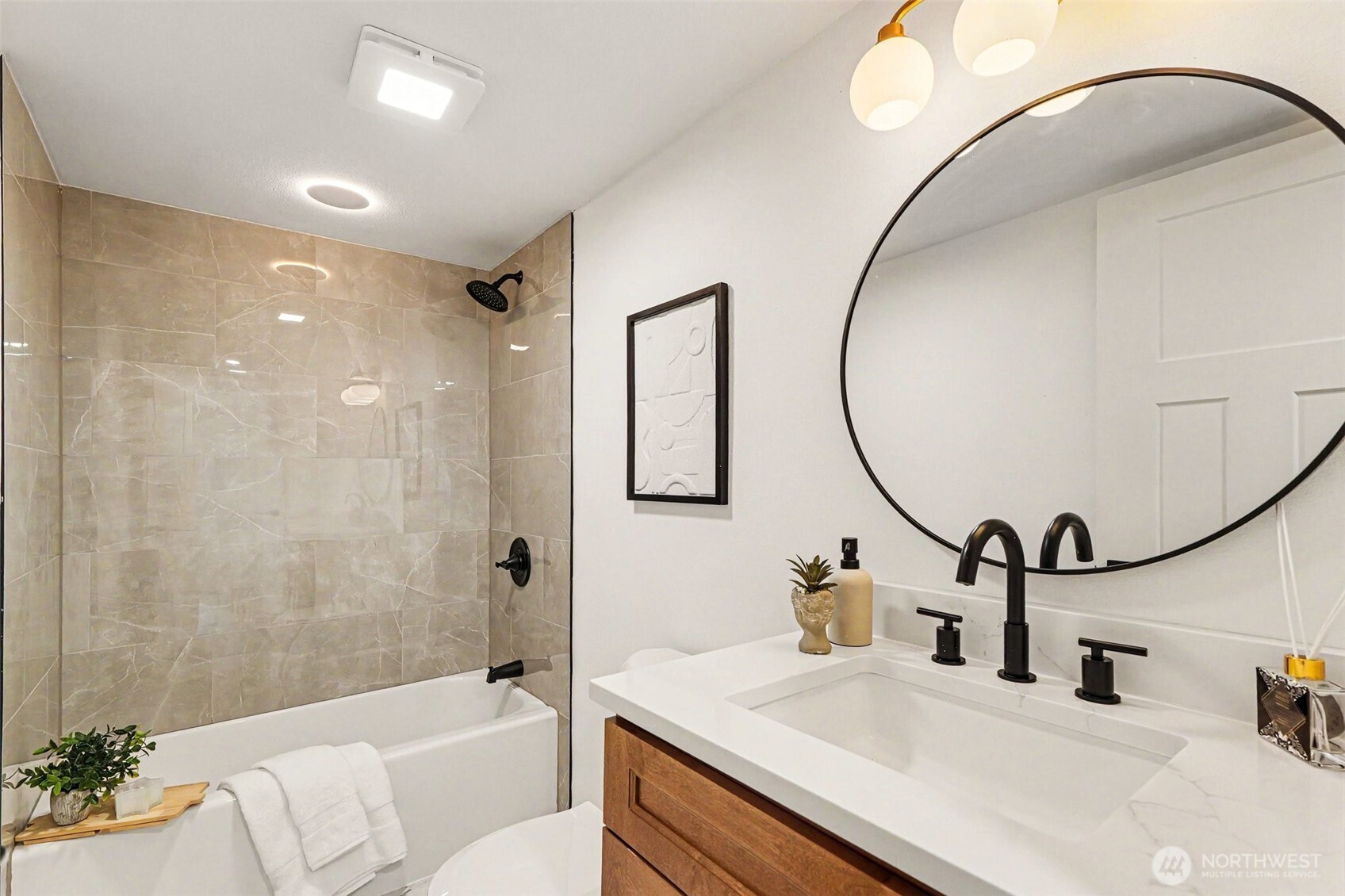 719 Tiedman Road Southwest Lakebay, WA 98349 - Photo 30 of 40 a bathroom with a sink and a mirror