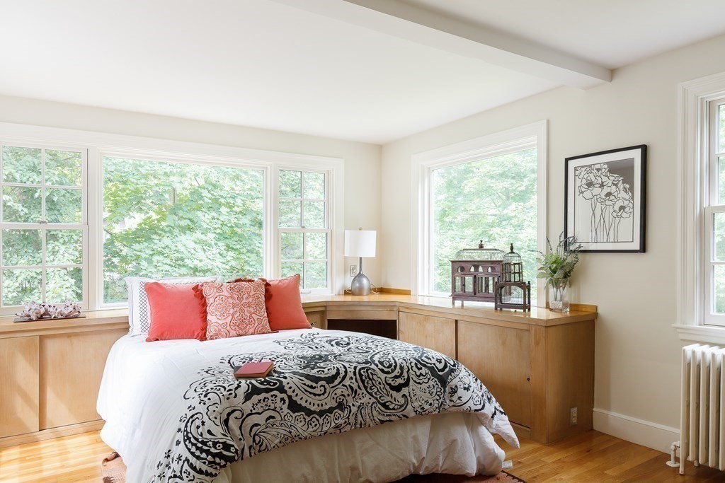 150 Fletcher Road Belmont, MA 02478 - Photo 27 of 33 a bedroom with a large bed and a large window