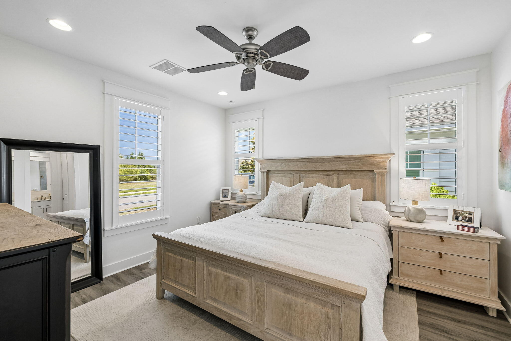 115 Log Landing St Inlet Beach Inlet Beach, FL 32461 - Photo 23 of 69 a bedroom with a large bed and a window