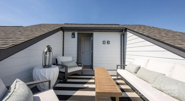 a view of deck with furniture