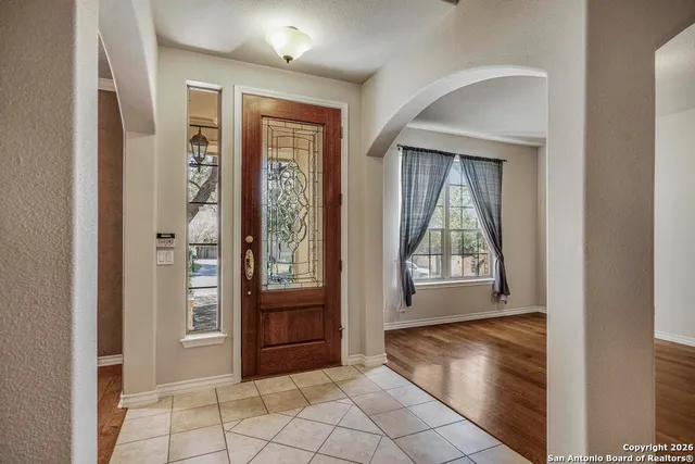 a view of an entryway door