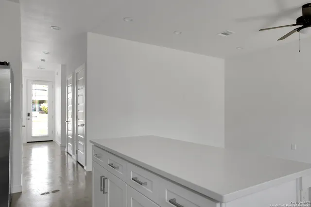 a view of an empty room