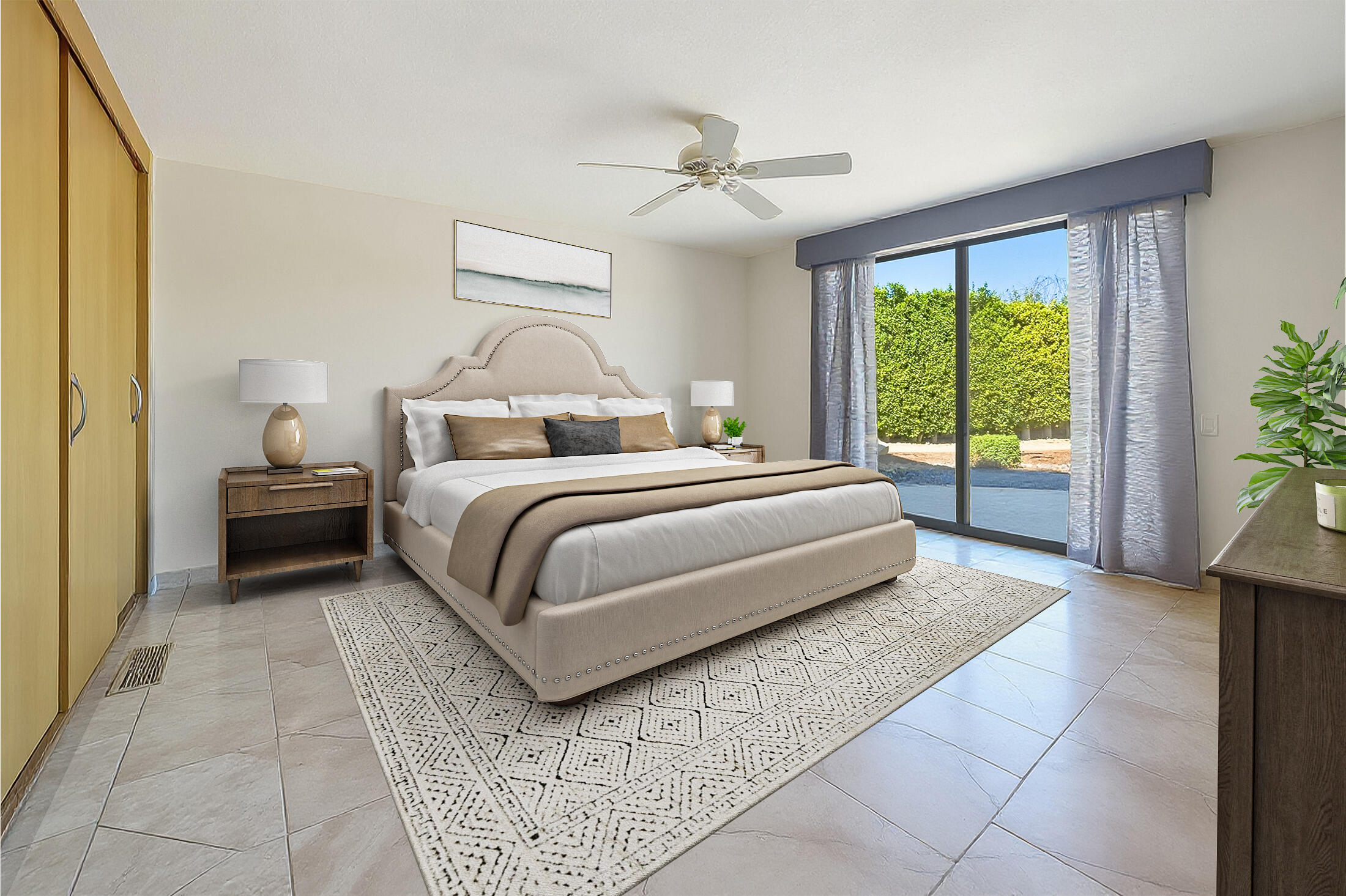 70150 Thunderbird Road Rancho Mirage, CA 92270 - Photo 45 of 67 a bedroom with a bed and a couch