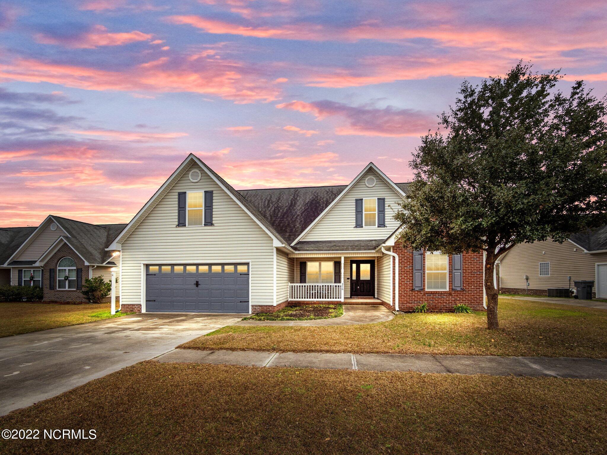 216 Emerald Ridge Road Jacksonville, NC 28546 - Photo 1 of 53 1-web-or-mls-VirtualDusk_1