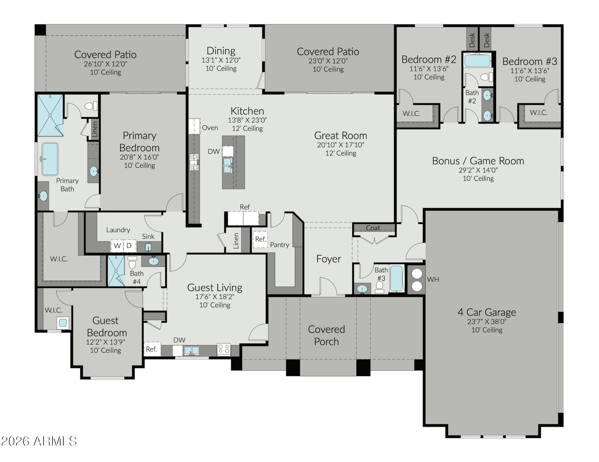 13941 East Montgomery Road Scottsdale, AZ 85262 - Photo 15 of 15 Floor Plan 4034