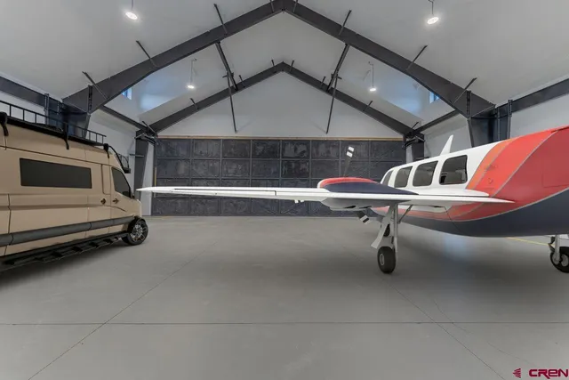 a car and bike in garage