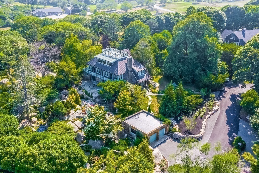 6 Brier Road Gloucester, MA 01930 - Photo 2 of 42 an aerial view of a house with a yard and garden