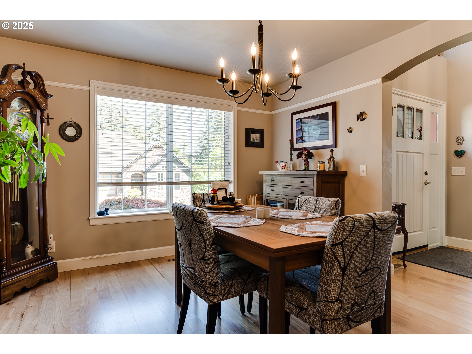 6111 Fernhill Loop Springfield, OR 97478 - Photo 17 of 48 a view of a dining room with furniture window and wooden floor
