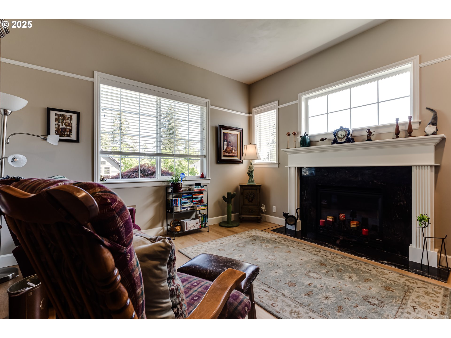 6111 Fernhill Loop Springfield, OR 97478 - Photo 10 of 48 a living room with furniture and a fireplace