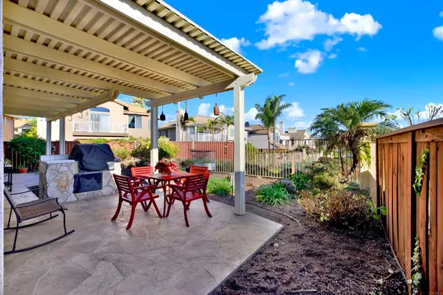 a view of a house with patio