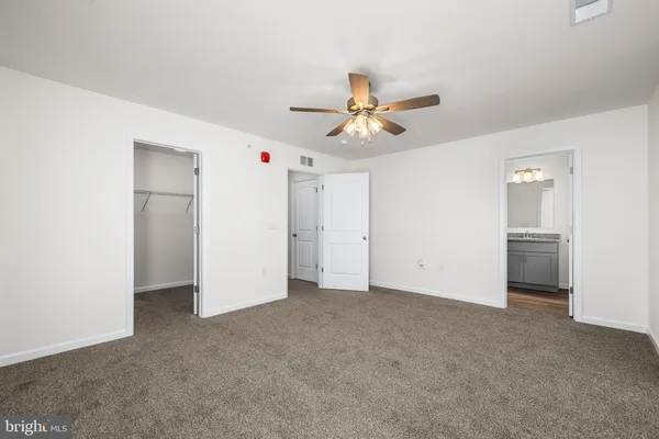 a view of an empty room