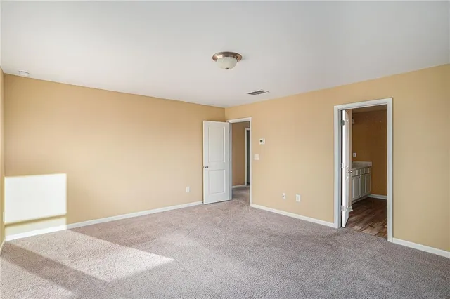 a view of an empty room