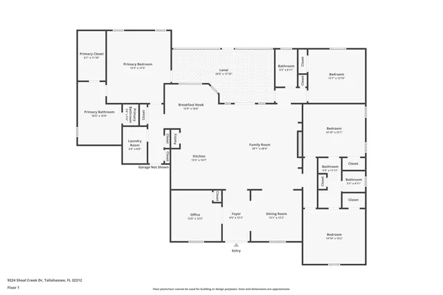 $744,000 | 9224 Shoal Creek Drive, Tallahassee, FL 32312