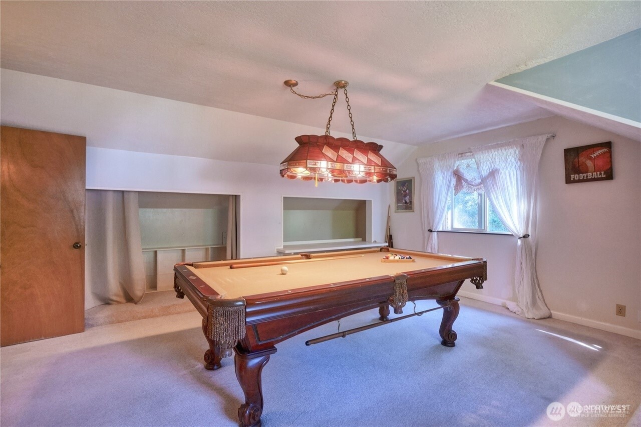 1857 Washington Drive Point Roberts, WA 98281 - Photo 23 of 38 a room with pool table and windows