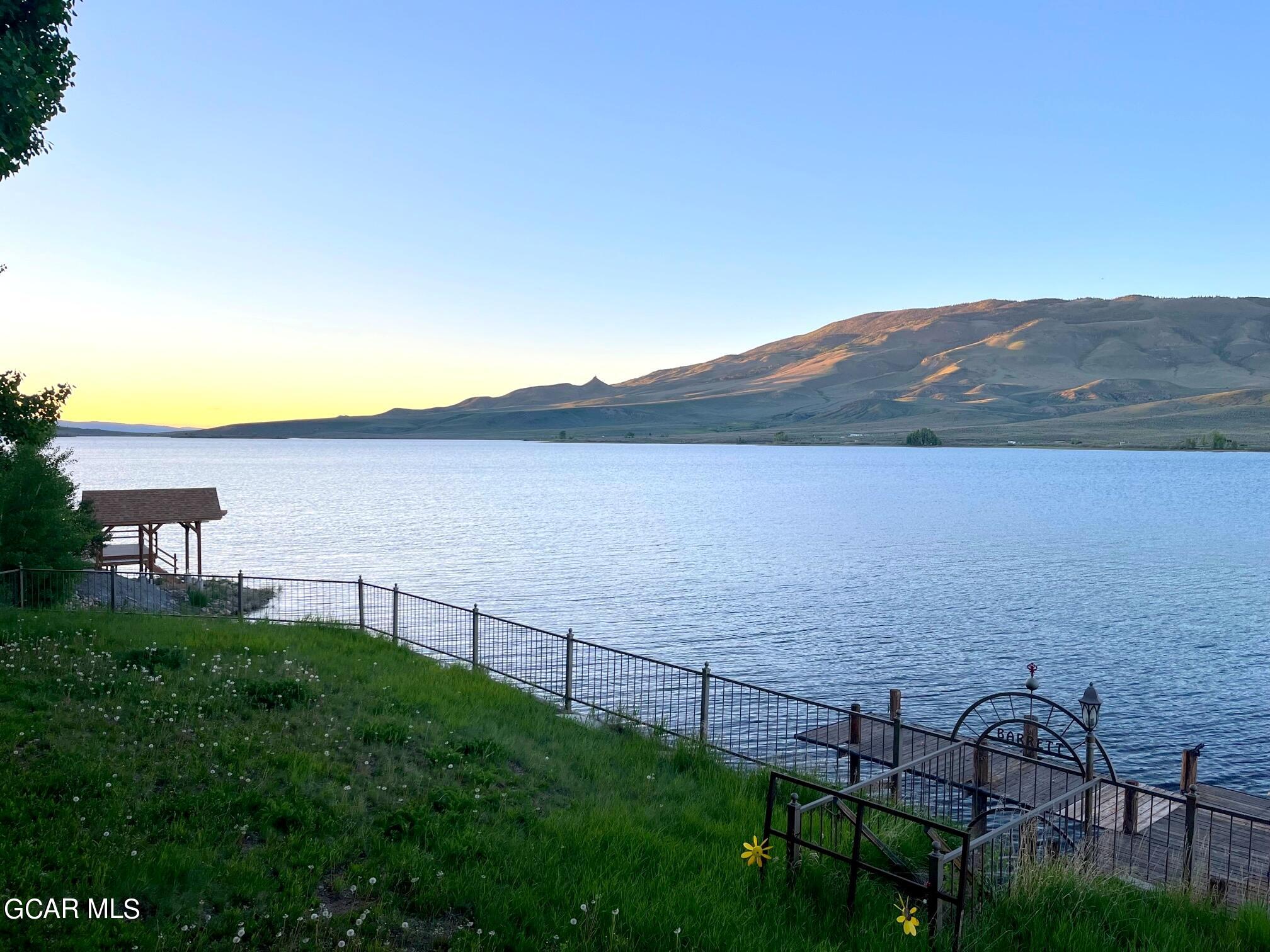 full lake from yard