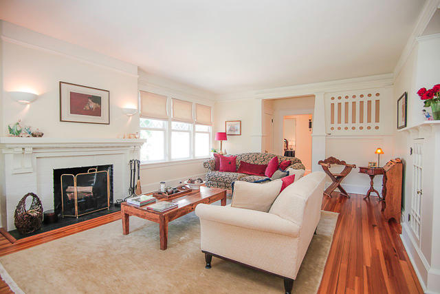 21 Old Studio Road New Canaan, CT 06840 - Photo 28 of 39 a living room with furniture and a fireplace