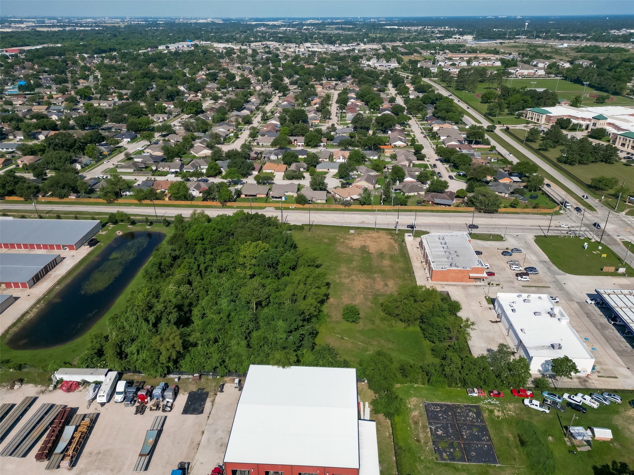 11966 Walters Road Houston, TX 77067 - Photo 21 of 23 an aerial view of residential houses with outdoor space