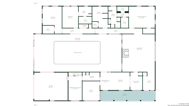 a picture of a wall with a white wall