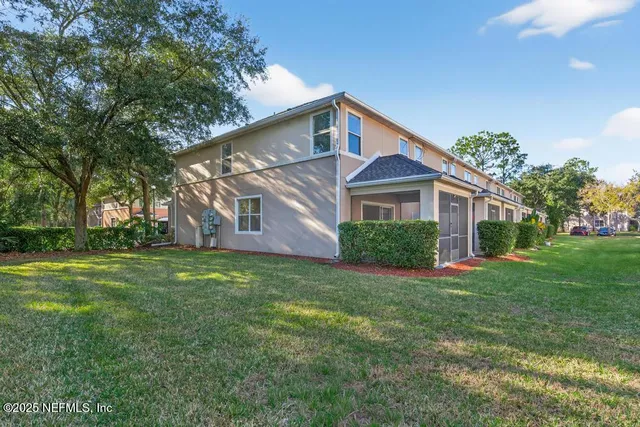 a view of a building with a street