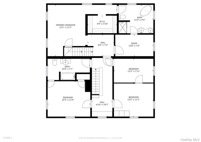 a view of a balcony with wooden floor