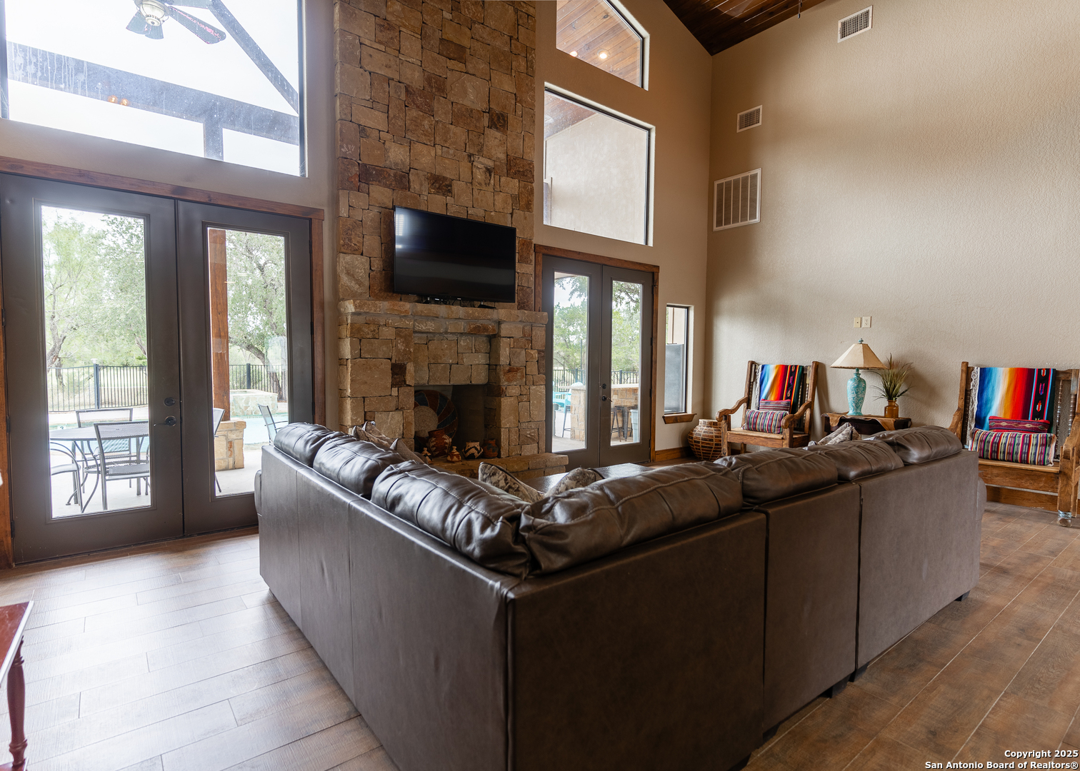 24 Morning Dew Concan, TX 78838 - Photo 11 of 88 a living room with furniture and a fireplace