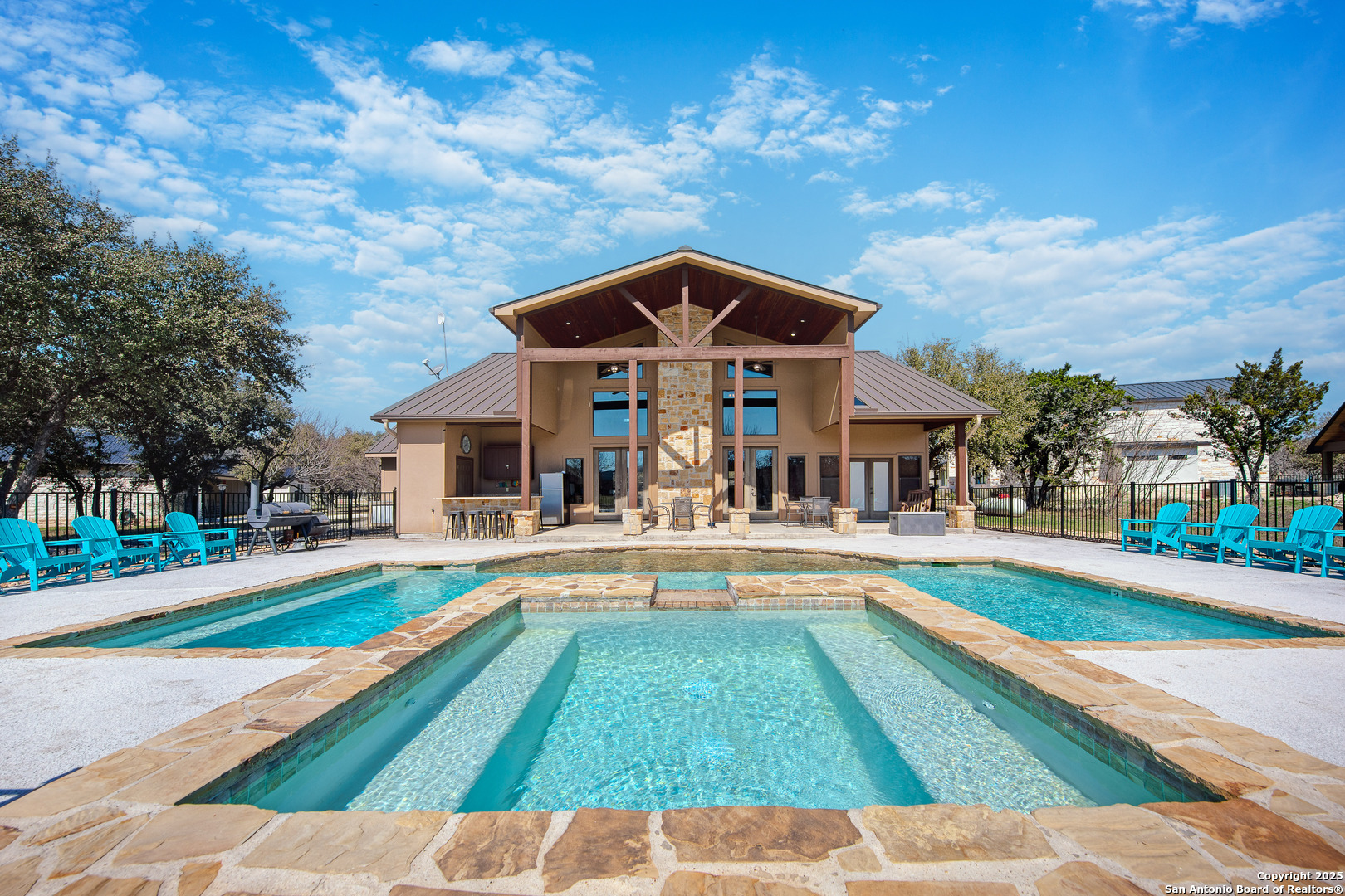 24 Morning Dew Concan, TX 78838 - Photo 43 of 88 a view of a house with swimming pool and sitting area