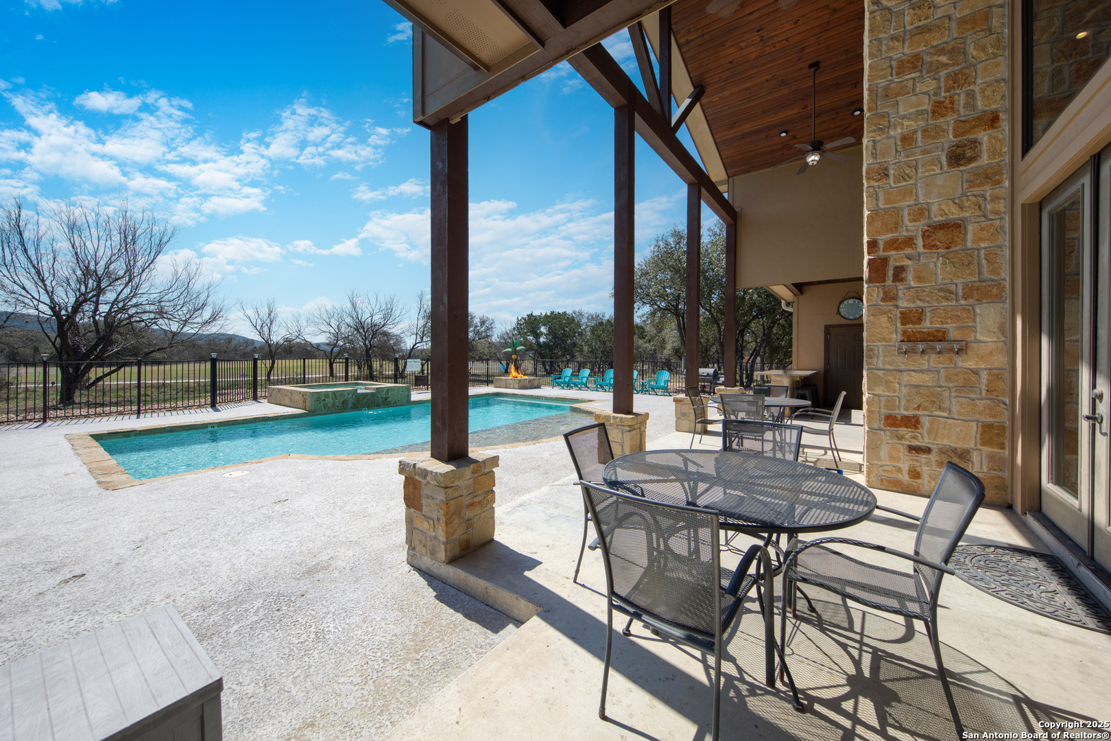 24 Morning Dew Concan, TX 78838 - Photo 48 of 88 a view of a patio with a table and chairs