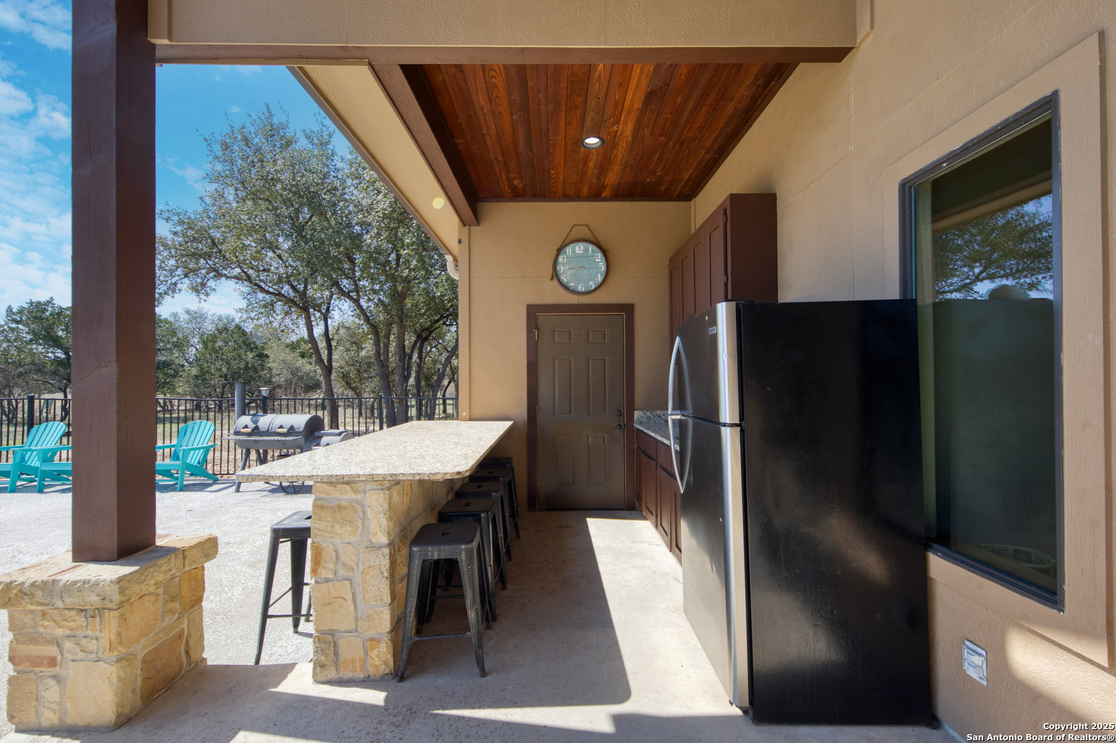 24 Morning Dew Concan, TX 78838 - Photo 51 of 88 a view of a dining table and chairs in the balcony