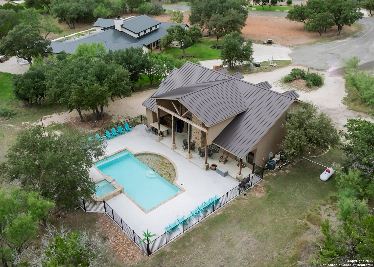 24 Morning Dew Concan, TX 78838 - Photo 6 of 88 an aerial view of a house with garden space and street view