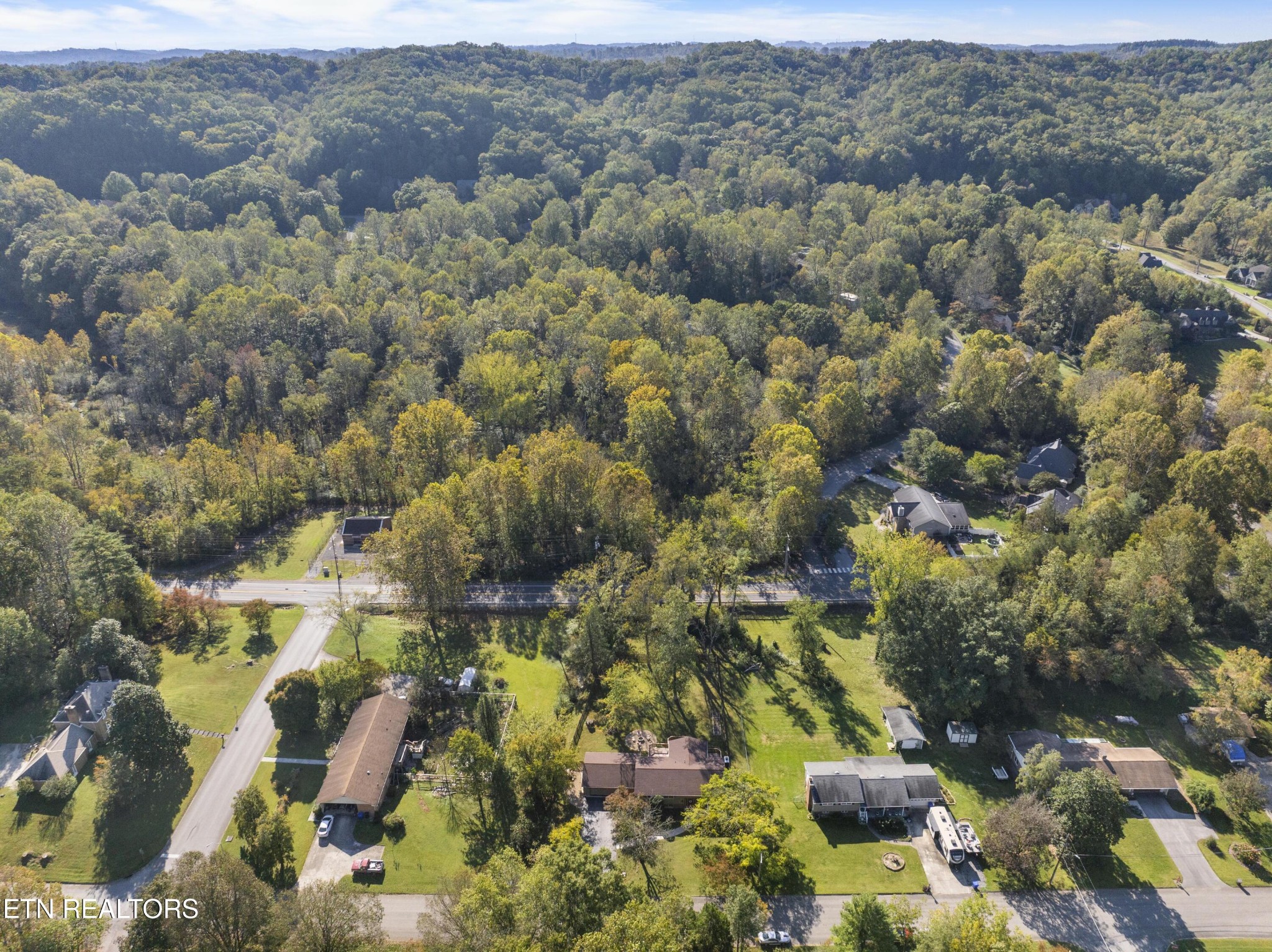 116 Baltimore Drive Oak Ridge, TN 37830 - Photo 54 of 55 an aerial view of residential houses with outdoor space