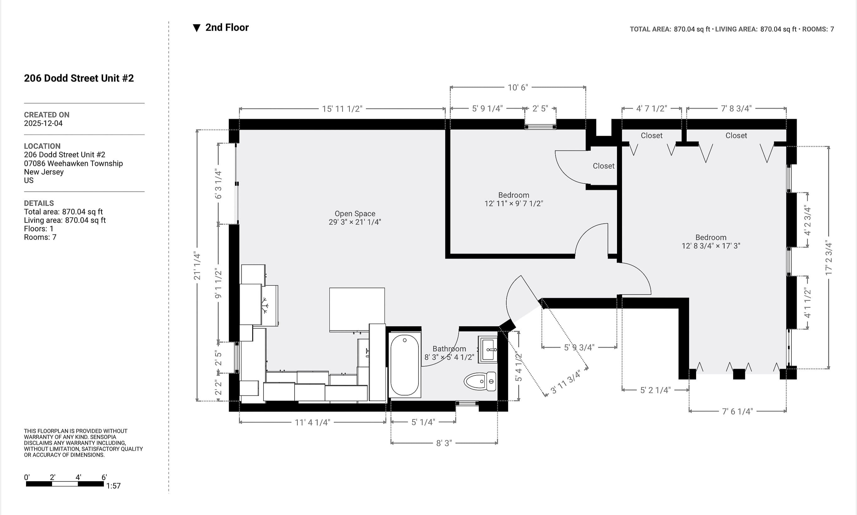 206 Dodd Street, Unit 2 Weehawken, NJ 07086 - Photo 21 of 21 a picture of a bathroom with a sink and a mirror