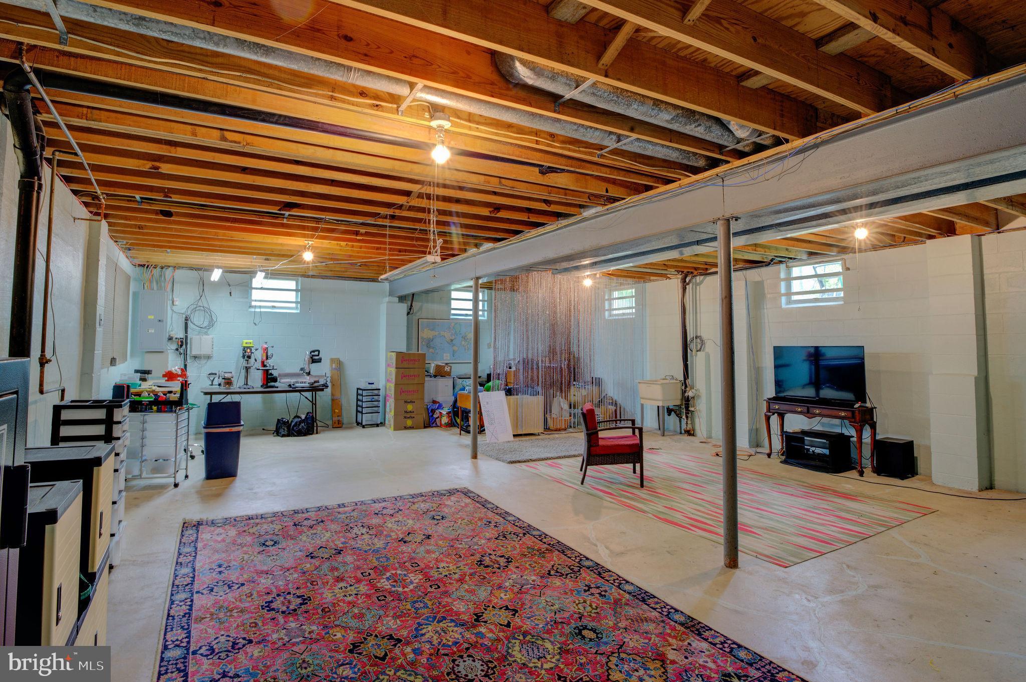 428 Ramsey Road Yardley, PA 19067 - Photo 30 of 42 Unfinished Basement with Extended Ceiling Height