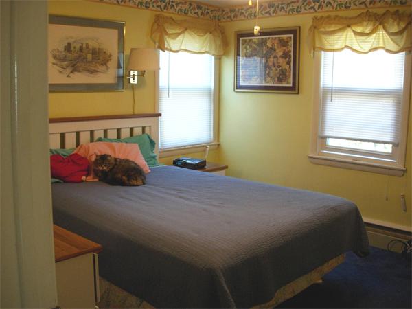 22 Santa Barbara Street Springfield, MA 01104 - Photo 14 of 23 a bedroom with a bed and paintings on the wall