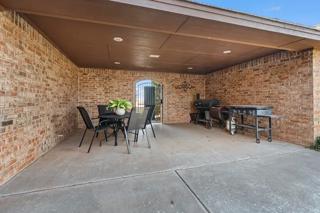 a view of a house with a patio
