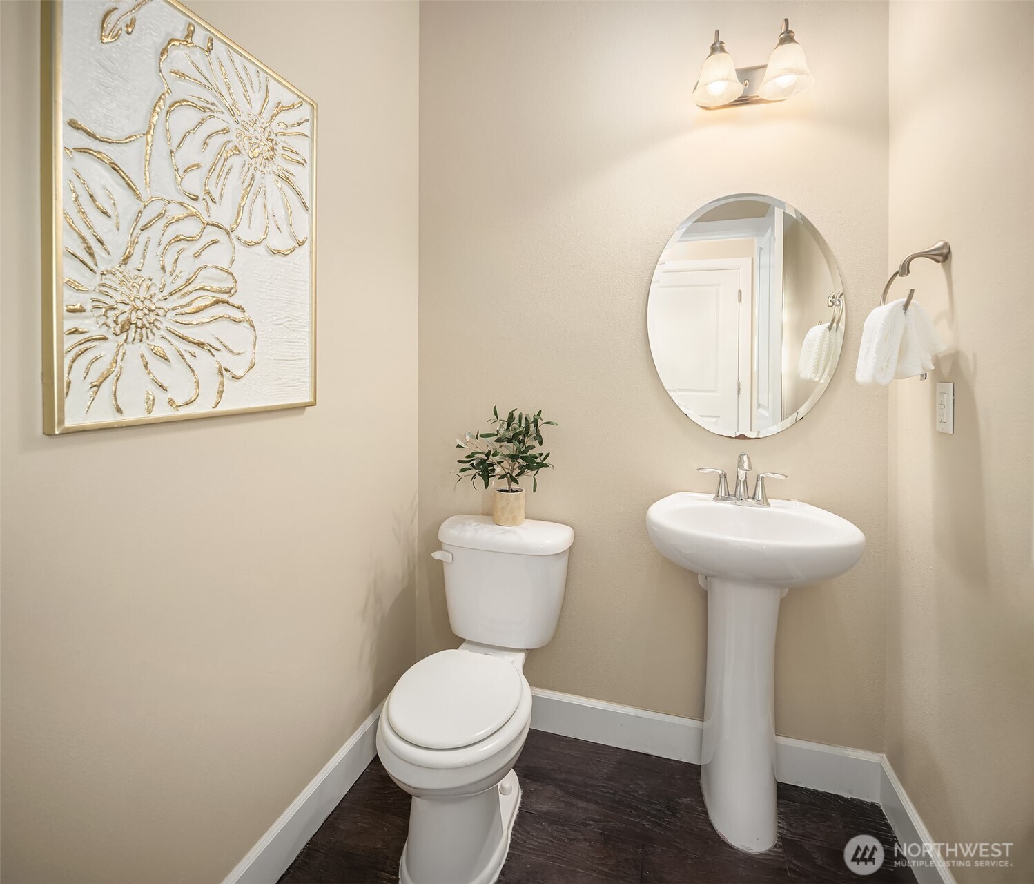 4111 174th Street Southeast Bothell, WA 98012 - Photo 17 of 40 a bathroom with a toilet sink and mirror