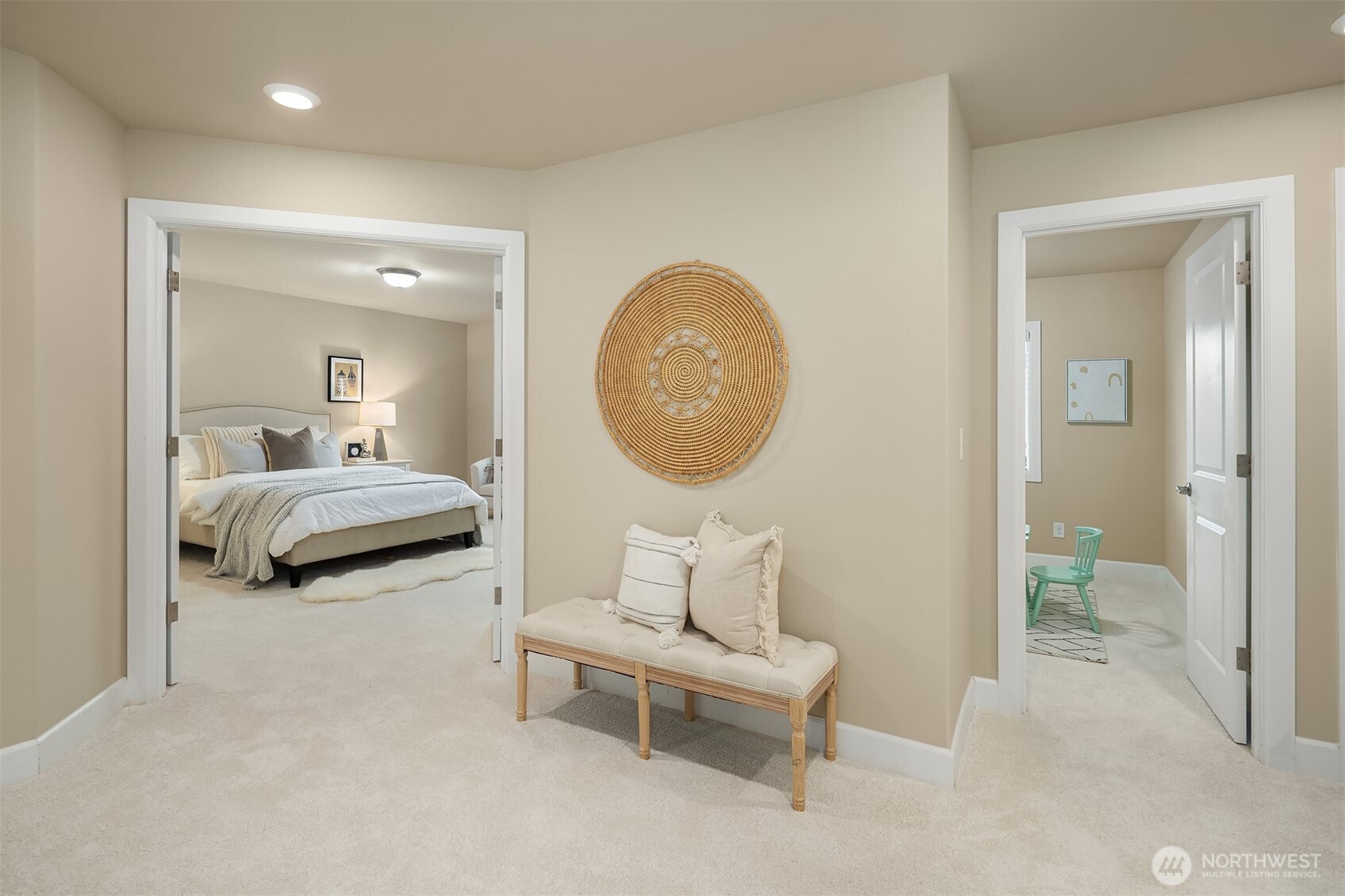 4111 174th Street Southeast Bothell, WA 98012 - Photo 24 of 40 a bedroom with a bed and a mirror