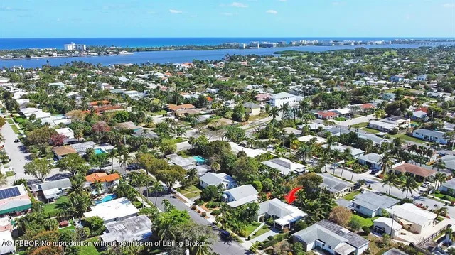 an aerial view of a city