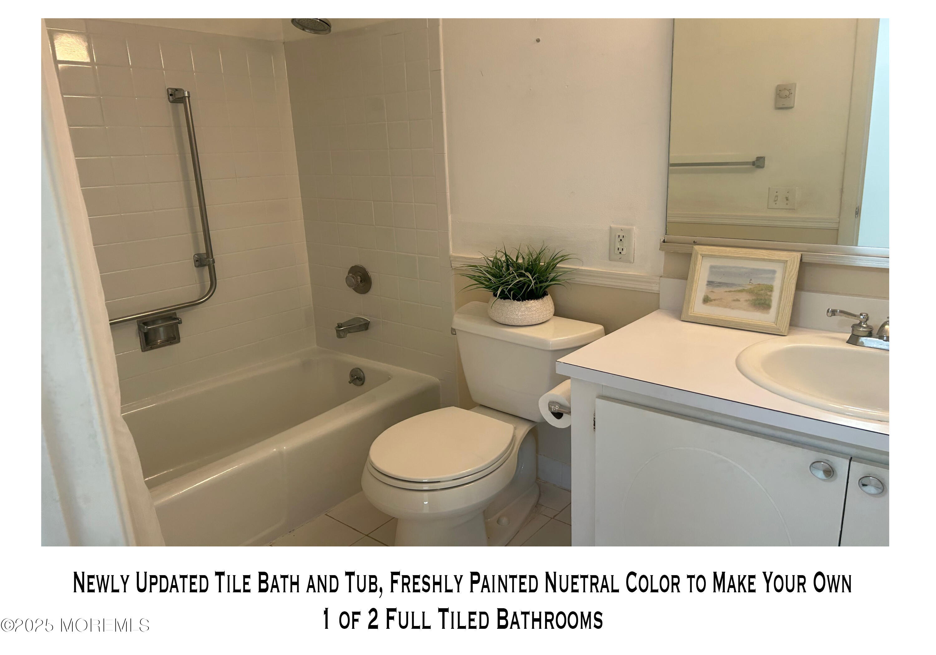 1 B Pilgrim Court Whiting, NJ 08759 - Photo 10 of 24 a bathroom with a sink toilet and shower