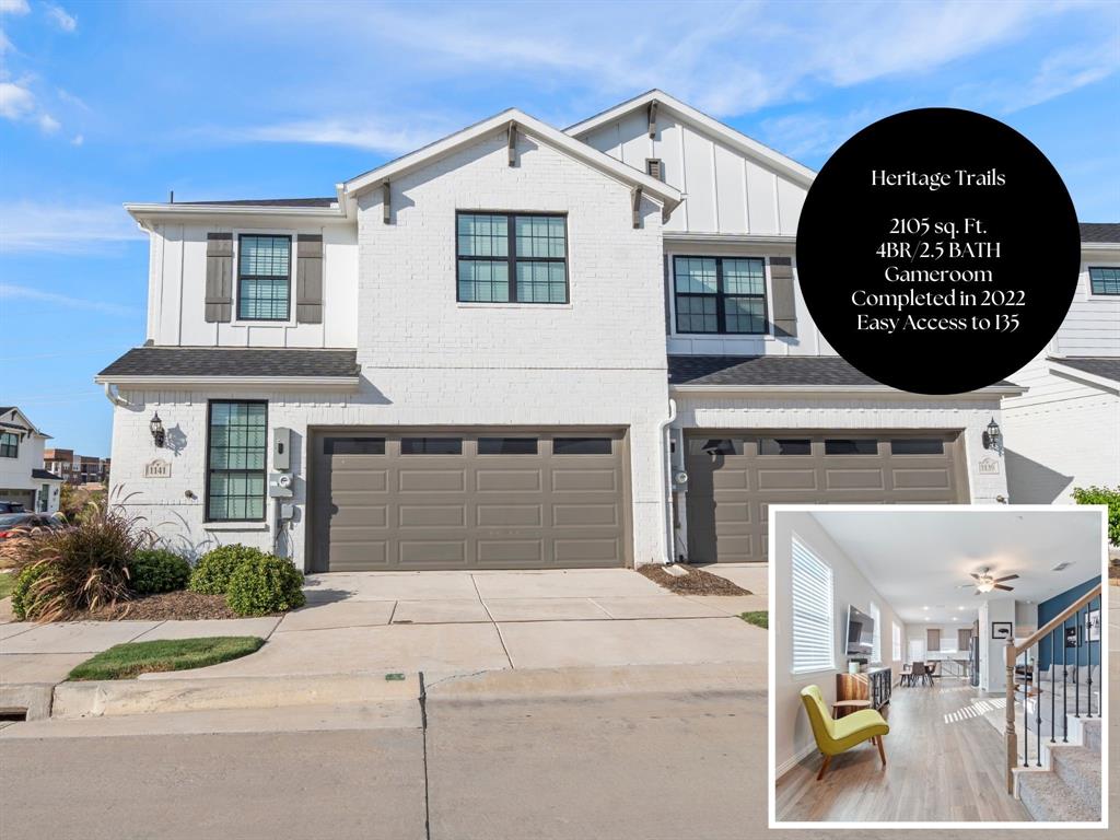 1141 Rusk Way Lewisville, TX 75077 - Photo 2 of 20 a front view of a house with garden