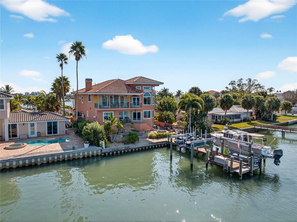 16480 Redington Drive Redington Beach, FL 33708 - Photo 81 of 93 a view of swimming pool with outdoor seating and yard